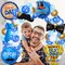 Happy Fathers Day Balloon Arch Garland Kit Father's Day Party Decorations, Best Dad Trophy Beard Foil Balloons for Father's Day Party Supplies
